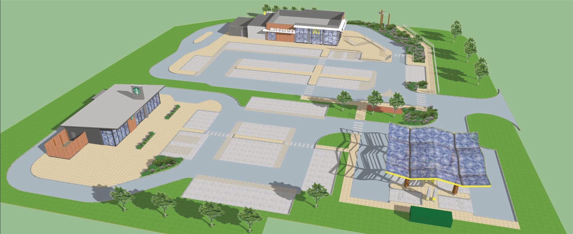 Artist's impression of what the Linnorie Huntly development could look like.