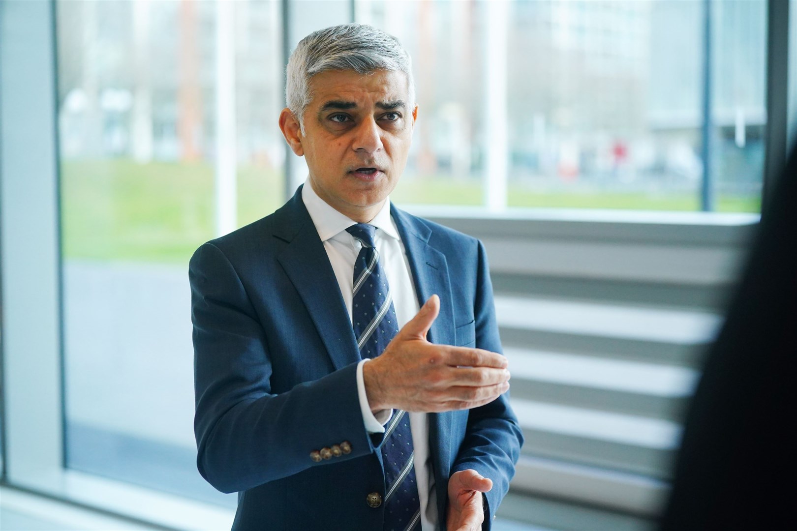 Mayor of London Sadiq Khan will discuss ‘community relations’ with Sir Mark Rowley (Victoria Jones/PA)