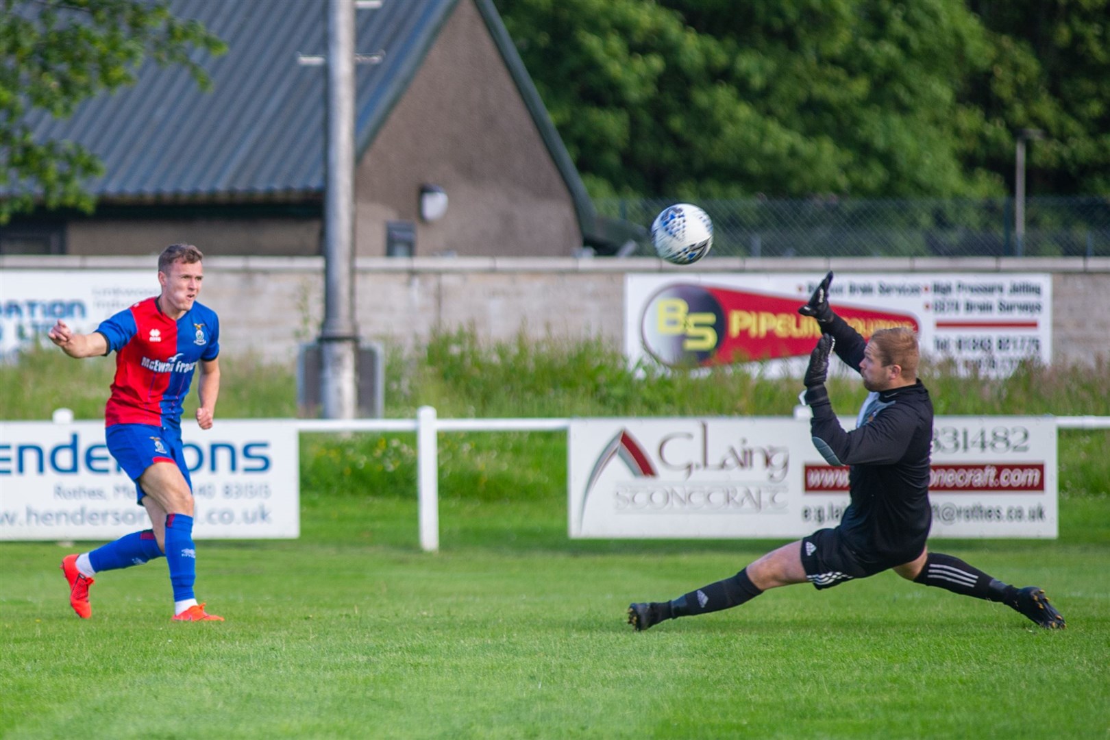 Robbie Donaldson in action for Rothes. The goalkeeper has been given a 12-game suspension.