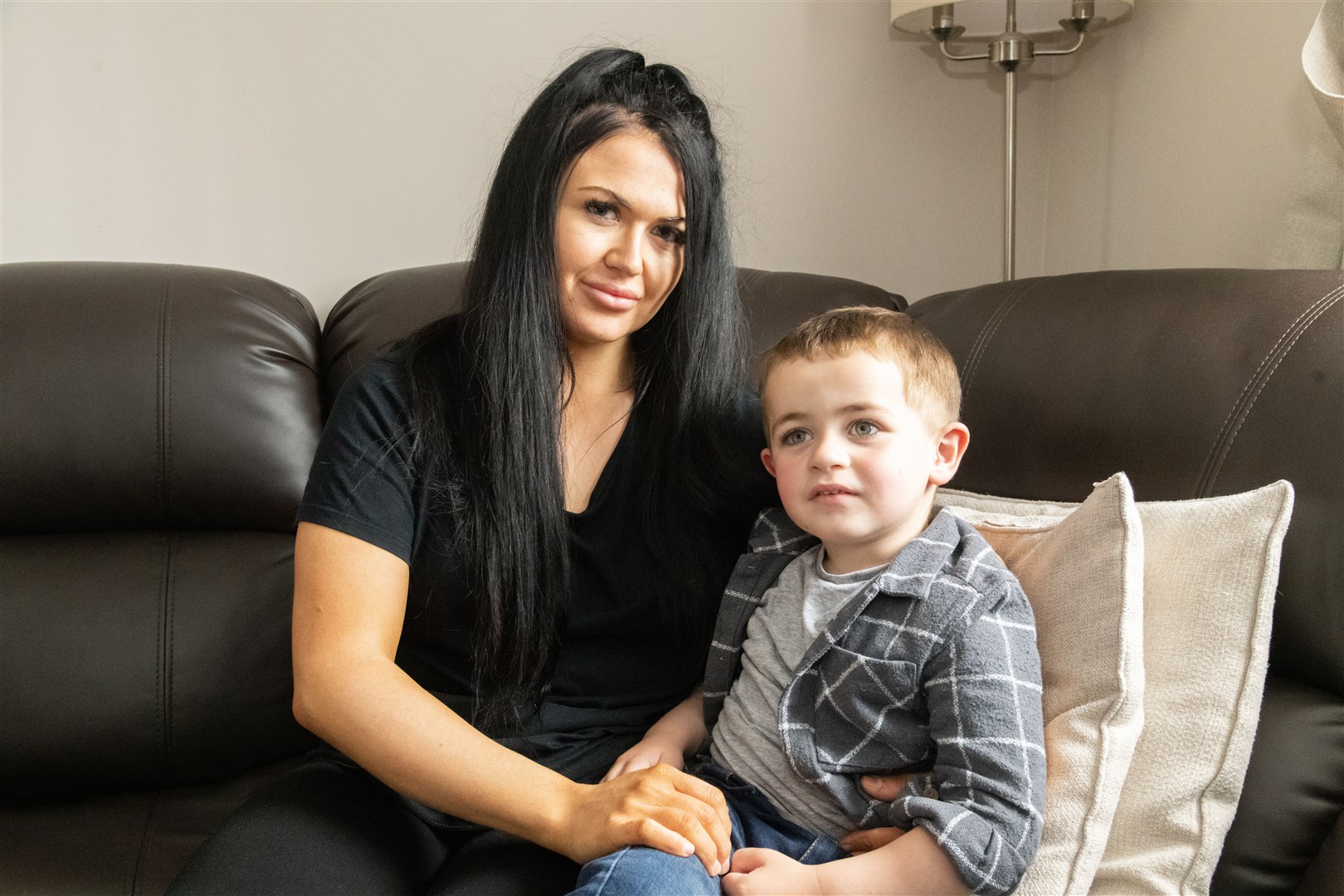 Arran Findlay (3) with mum Chelsea Findlay, who is encouraging ASN parents to meet up to beat loneliness and isolation...Picture: Beth Taylor.