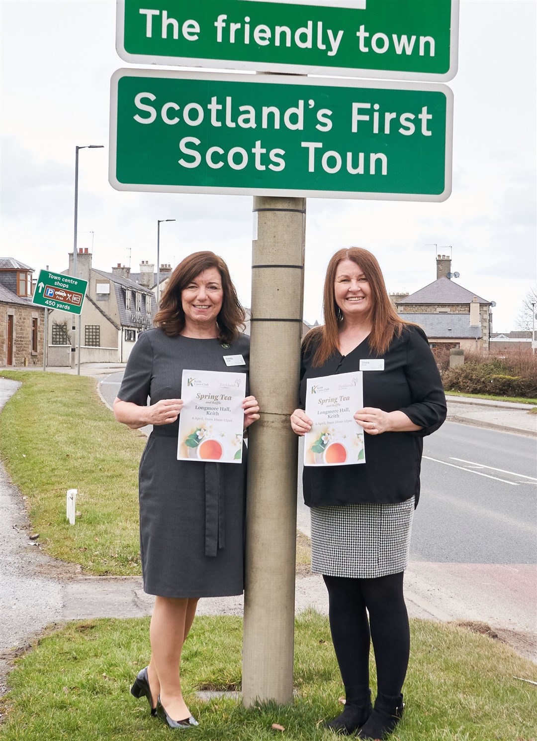 Care home managers Brenda Harper (left) and Shona Conlin hope to harness Friendly Town's community spirit.
