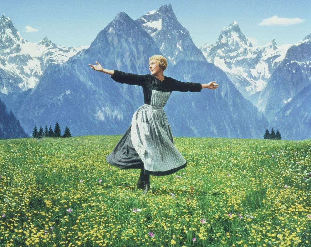 Julie Andrew in The Sound of Music.