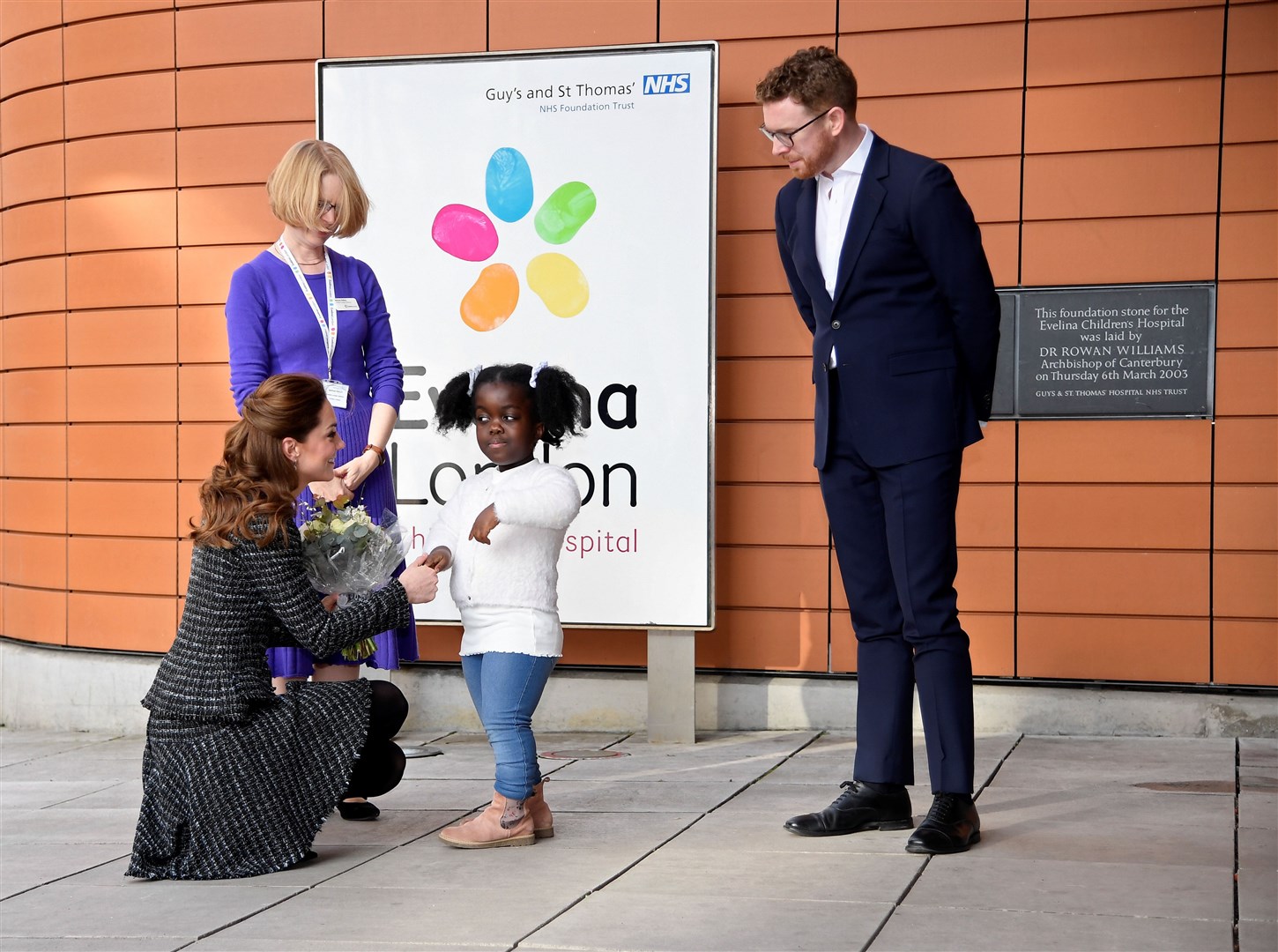 The Duchess of Cambridge is seen on a previous visit to the Evelina London Children’s Hospital (Toby Melville/PA)