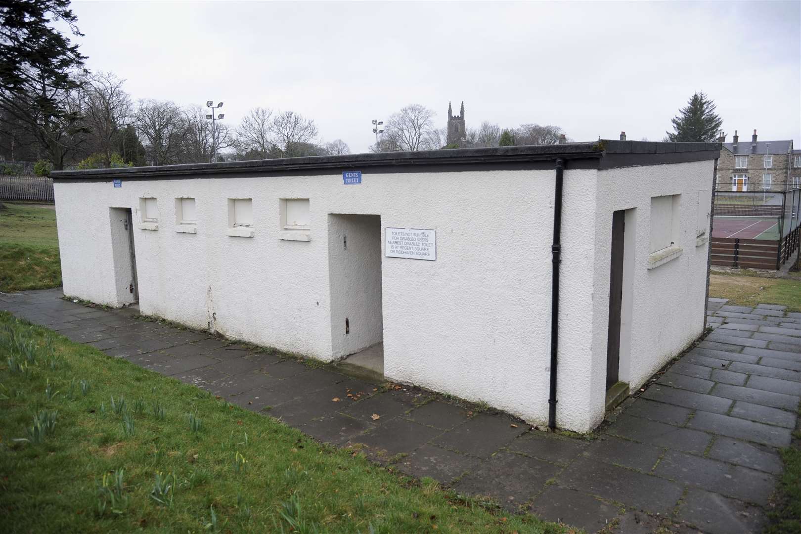 An old picture of the toilet block at St Rufus Park in Keith. Picture: Daniel Forsyth