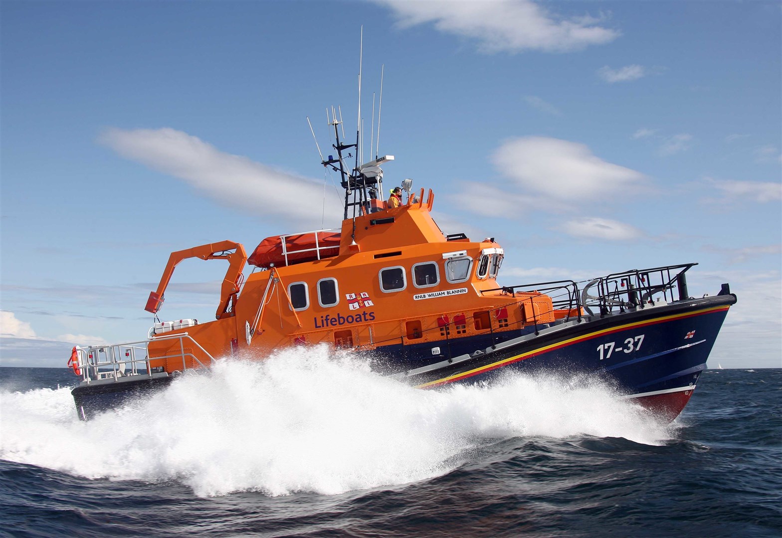 Buckie lifeboat was called out to help rescue the kayakers.