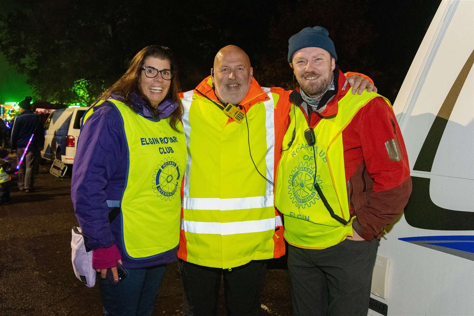 Michelle Anderson and Neil Urquhart (right) from Elgin Rotary Club. Picture: Beth Taylor.