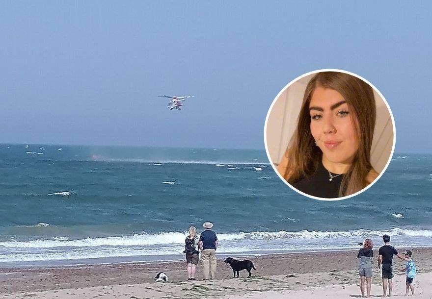 Chloe Halkett (16) was lifted by helicopter after being swept out to sea at Nairn.