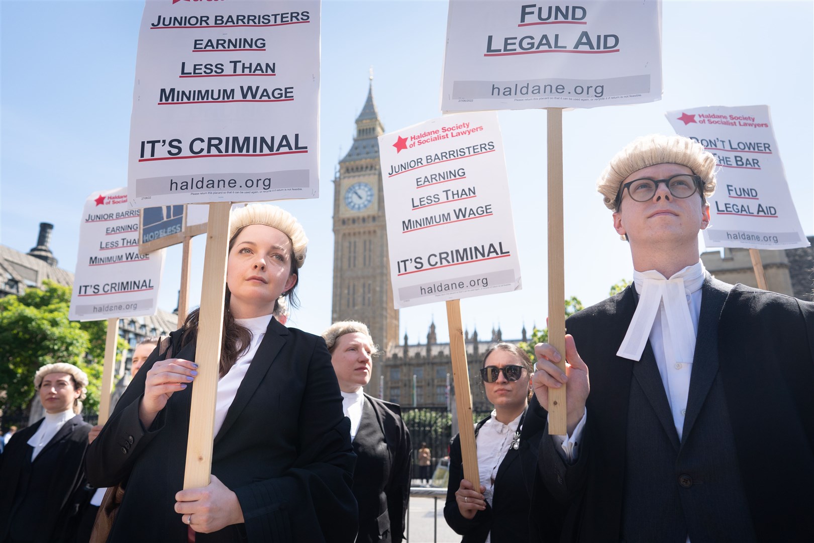 Criminal barristers voted in favour of an all-out strike (Stefan Rousseau/PA)