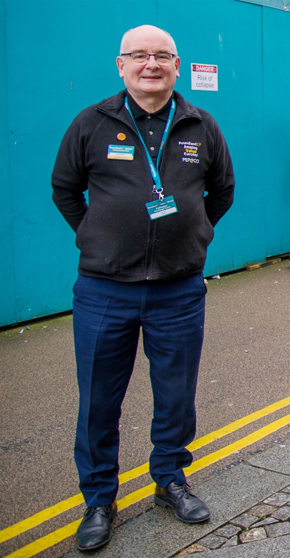 Pride: Poundland store manager Gerry McAloon.