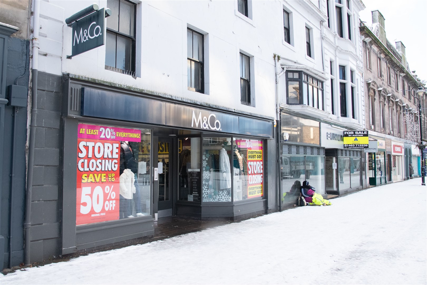 The former M&Co Store on Elgin High Street. Picture: Daniel Forsyth.