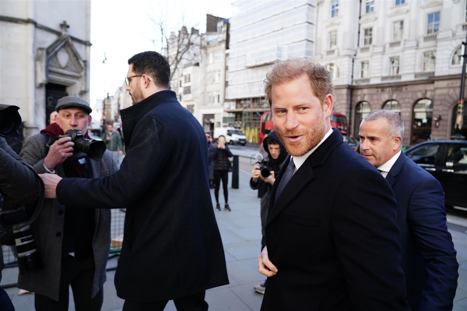The Duke of Sussex arriving at the High Court (Jordan Pettitt/PA)