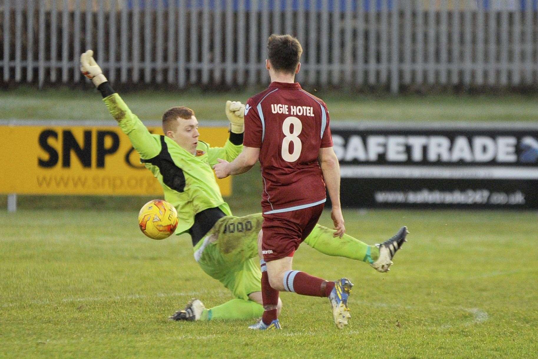 New Deveronvale goalkeeper Sean McIntosh in action during his last Highland League spell at Rothes.