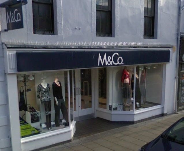 The M&Co on Elgin High Street.