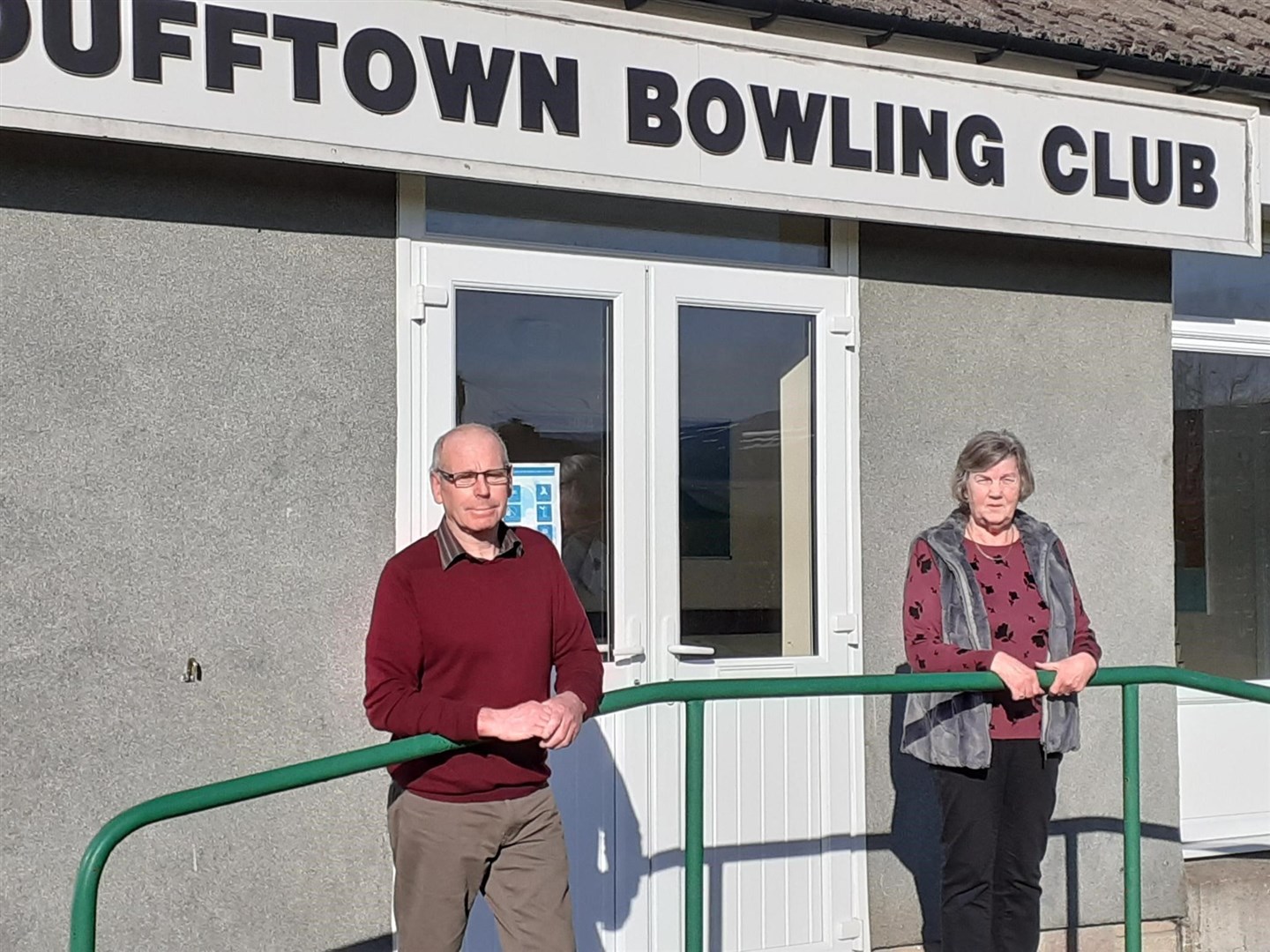 Dufftown Bowling Club committee members Ian McDonald and Liz Macdonald.