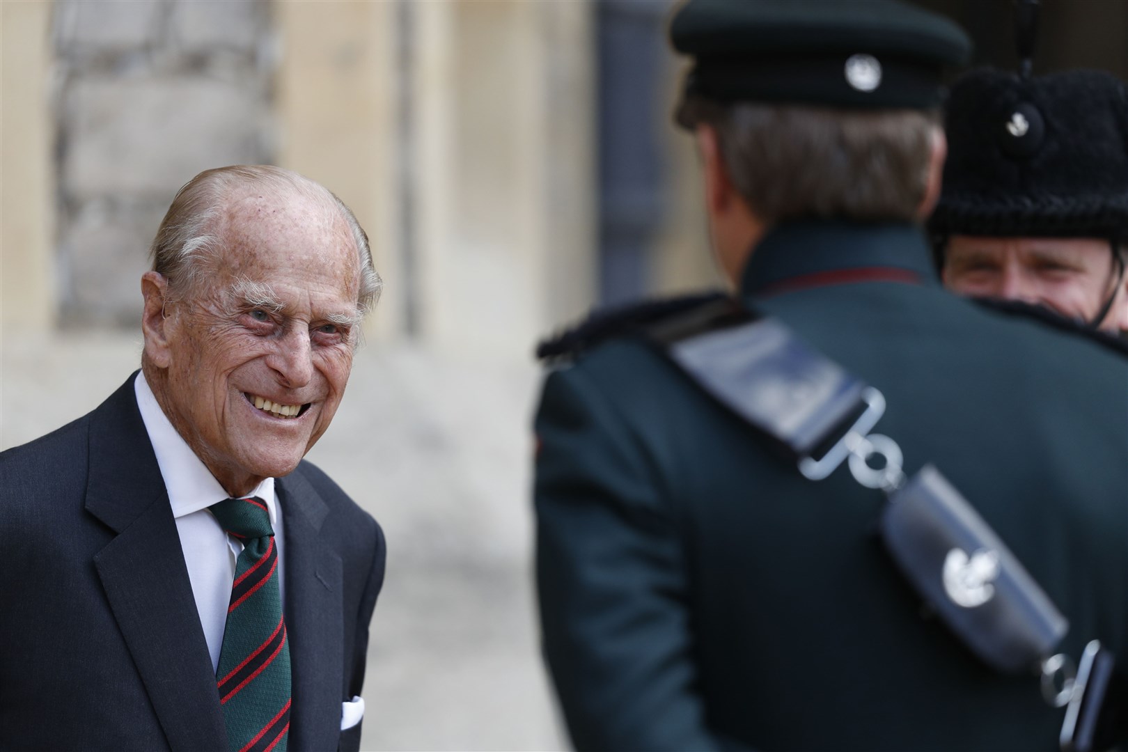 The Duke of Edinburgh during a ceremony for the transfer of the Colonel-in-Chief of the Rifles from Philip to the Duchess of Cornwall (Adrian Dennis/PA)