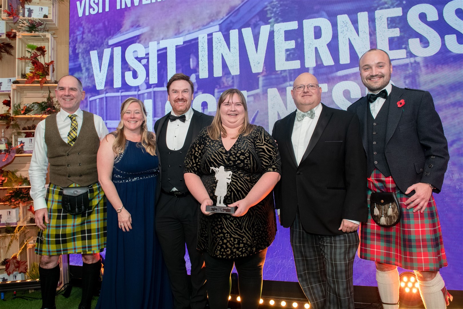 The winner of HITA’s inaugural climate award last year was Visit Inverness Loch Ness. The award was presented by Ryan Fraser, director of commercial banking, from sponsor Royal Bank of Scotland. Picture: Callum Mackay