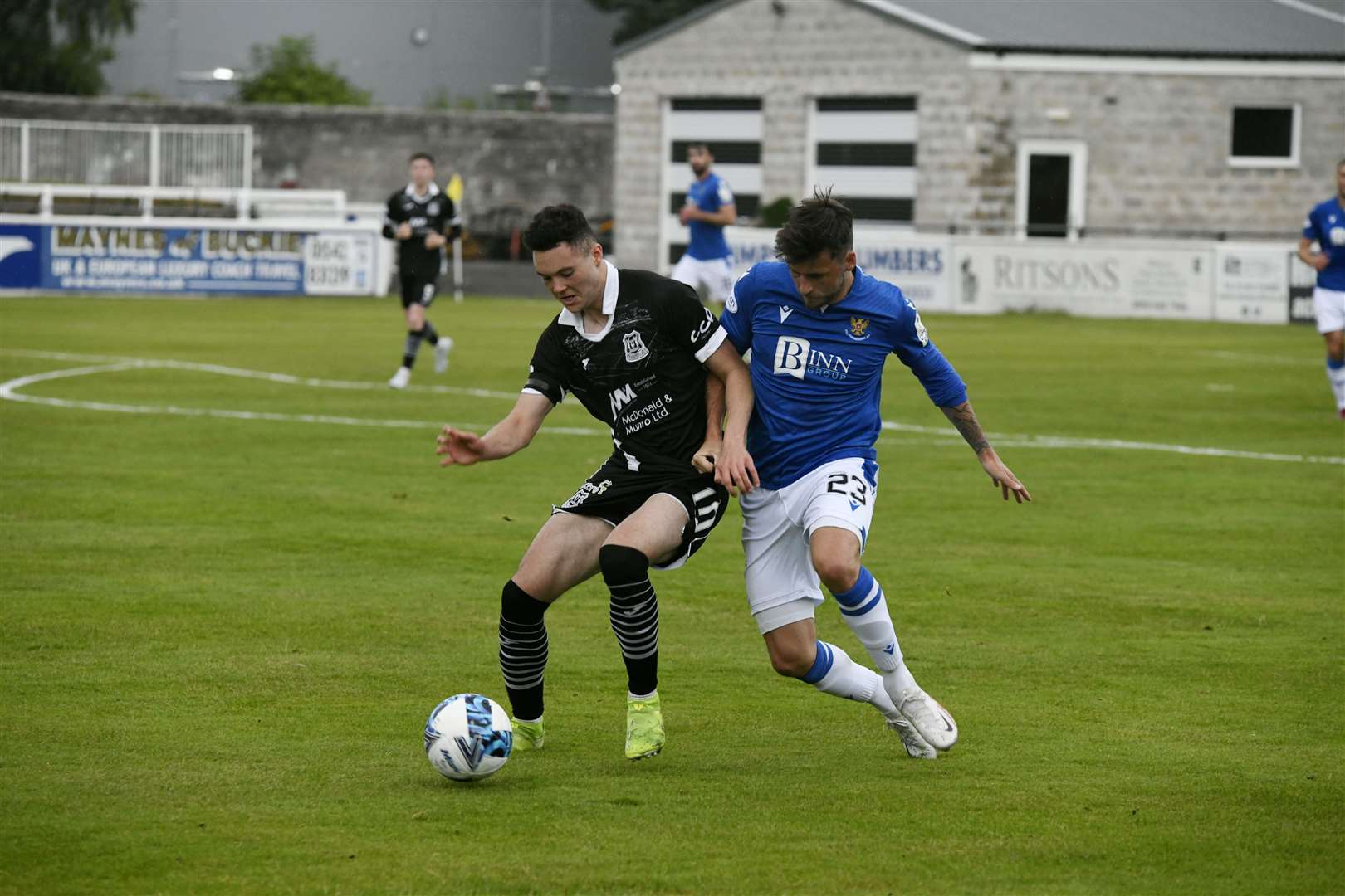 Elgin City's Dylan Lawrence in action against St Johnstone. Picture: Beth Taylor
