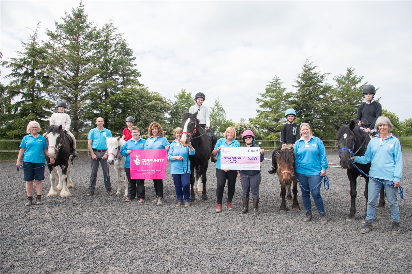 Moray Riding for the Disabled have been awarded £10,000 from the National Lottery Community Fund...Picture: Daniel Forsyth..