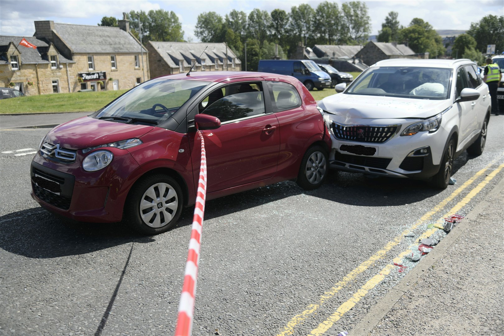A woman was taken to hospital as a precaution foloowing the crash. Picture: Beth Taylor