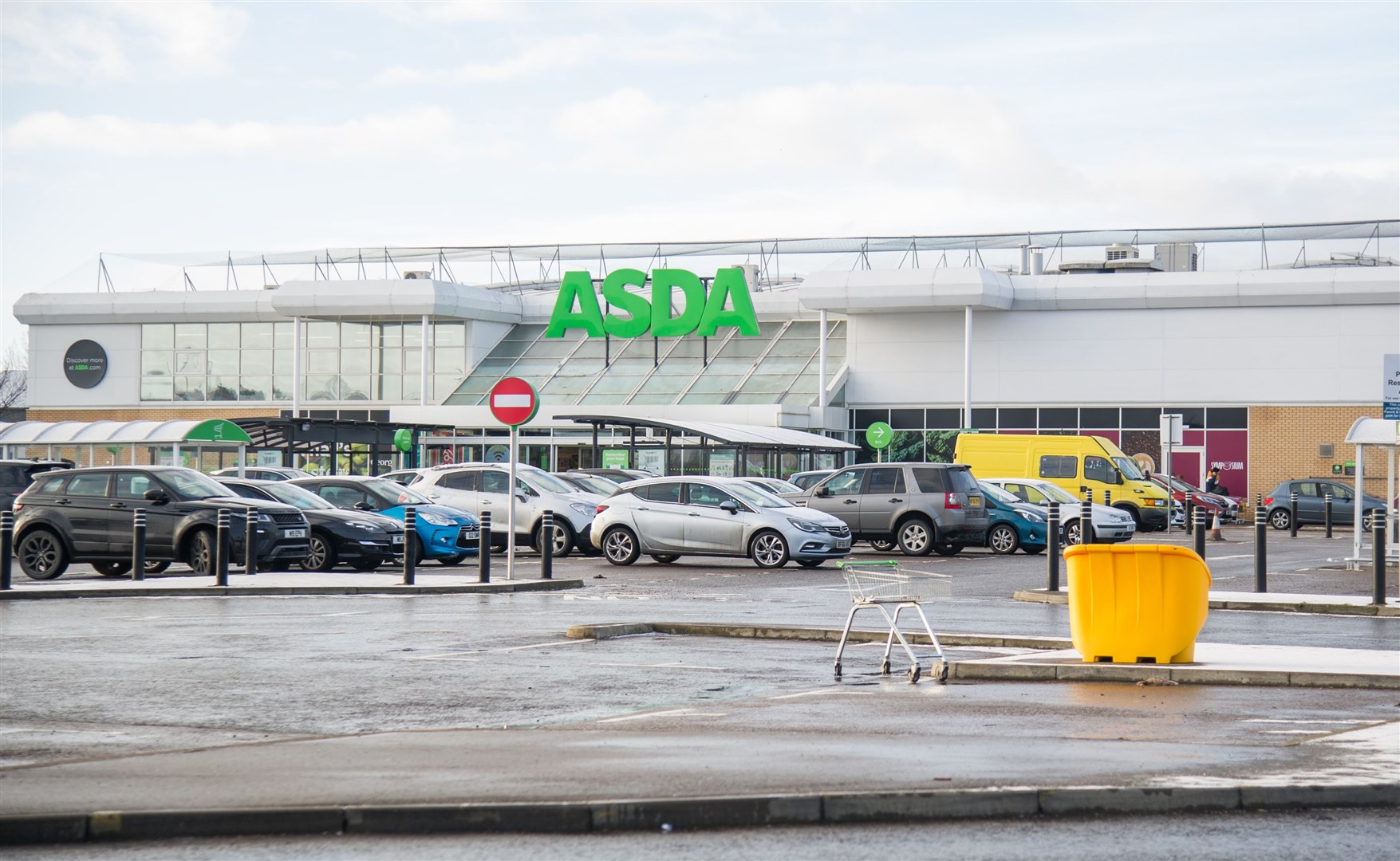Asda Superstore in Elgin where the incident was caught on CCTV.