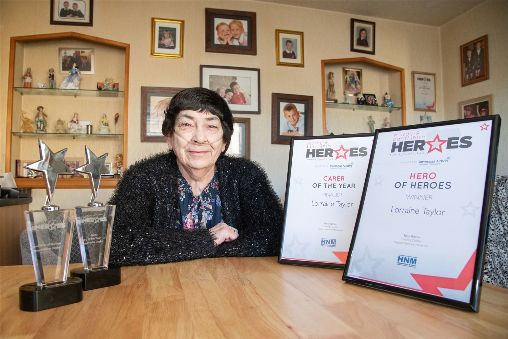Lorraine Taylor, Banff was named 2022 hero of heroes and carer of the year. Picture: Daniel Forsyth