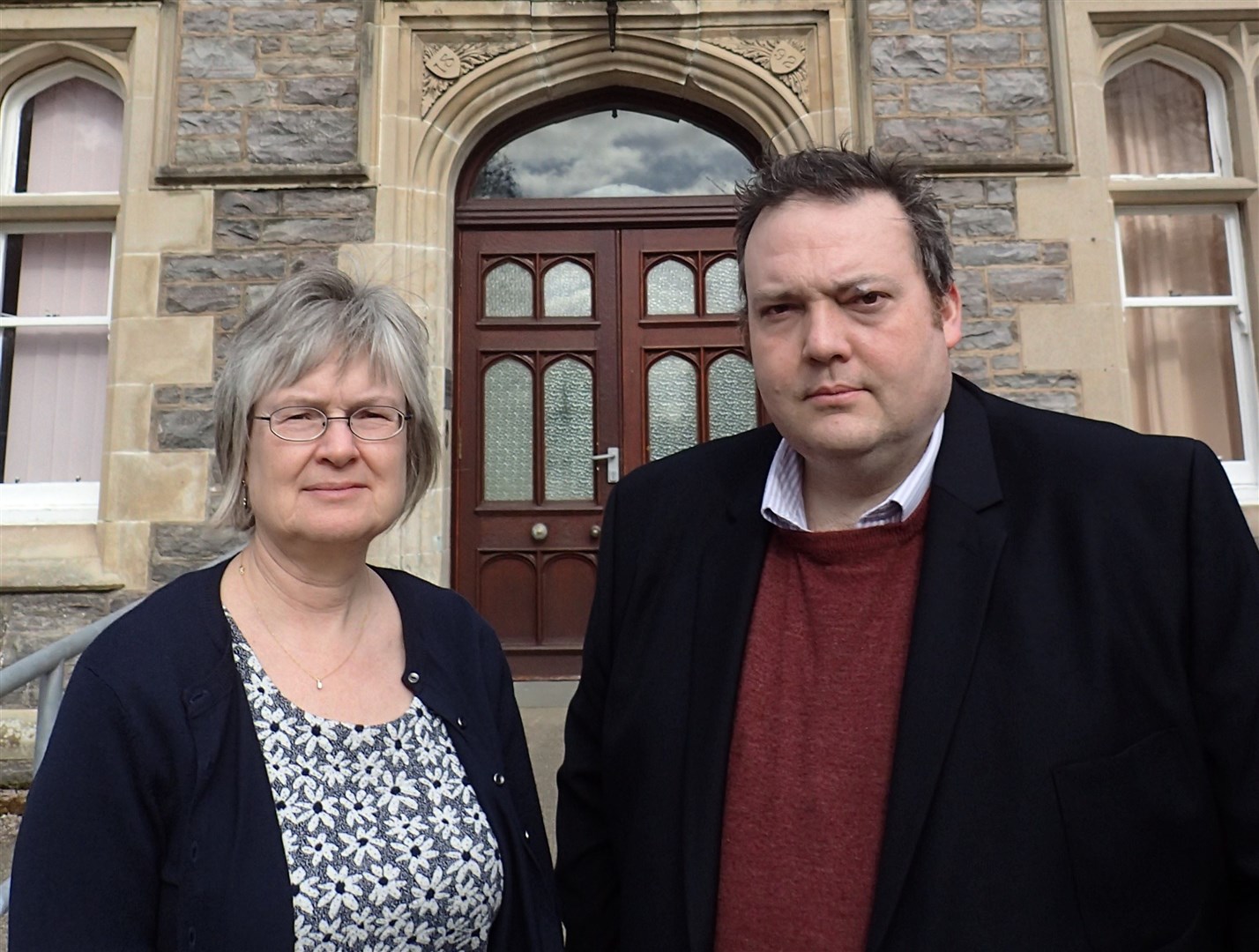 Councillor Claire Feaver and Highlands and Islands Conservative MSP Jamie Halcro Johnston.