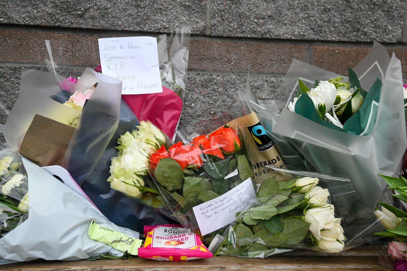 Tributes have been paid to Keith Rollinson at Elgin Bus Station. Picture: Beth Taylor