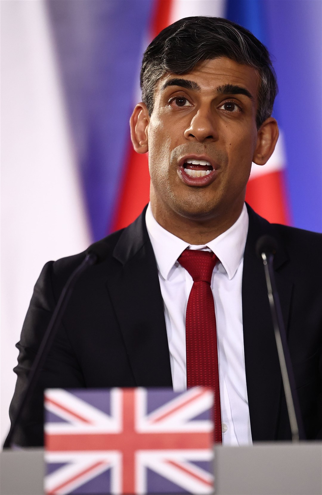 Prime Minister Rishi Sunak committed to spending 2.5% of GDP on defence by 2030 (Henry Nicholls/PA)