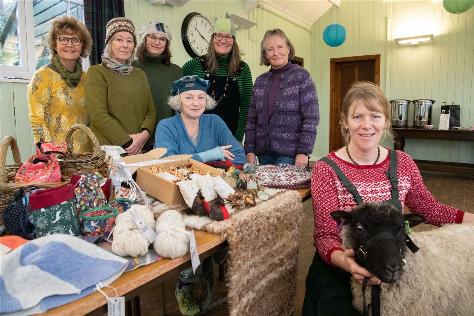 The Creative Collective are preparing to hold their Christmas Market at the Pluscarden Village Hall. ..Picture: Daniel Forsyth..