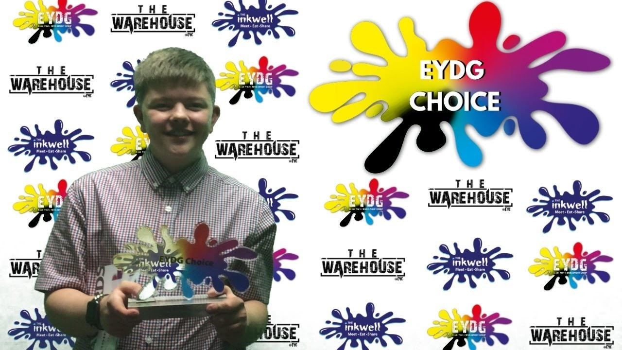 Aidan Henderson with the Choice Award.