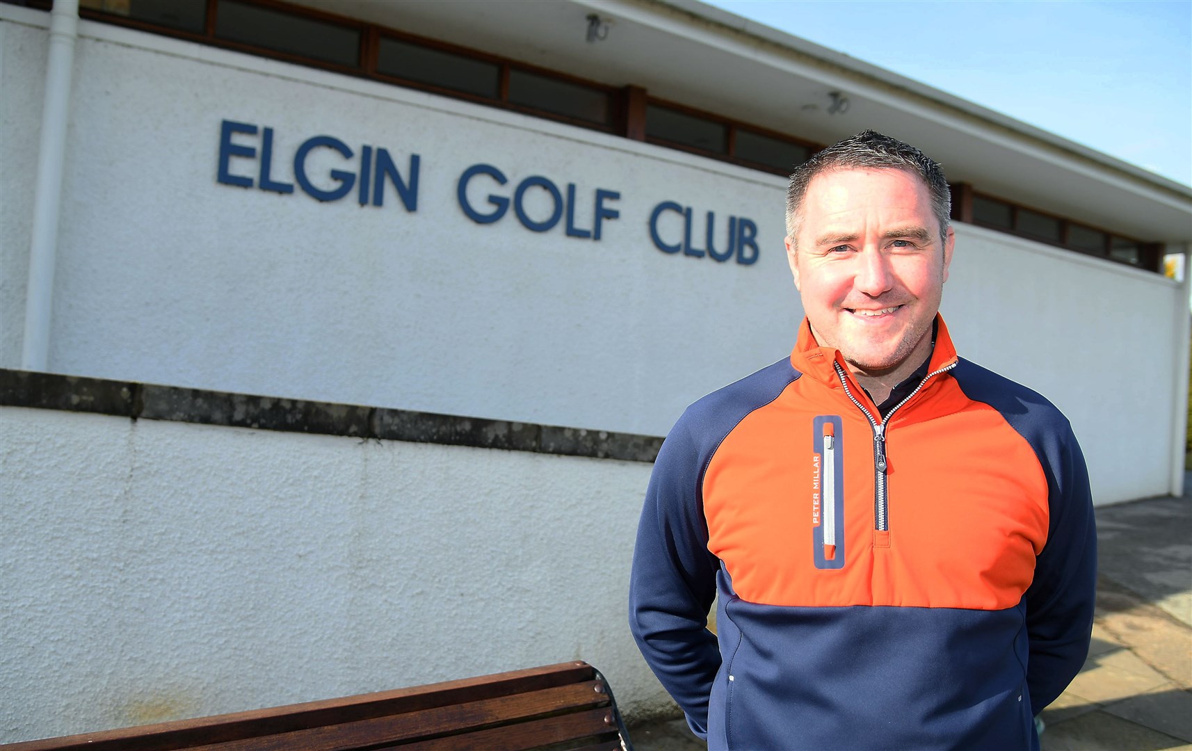 Elgin Golf Club head pro Ross McConnachie. Picture: Becky Saunderson..