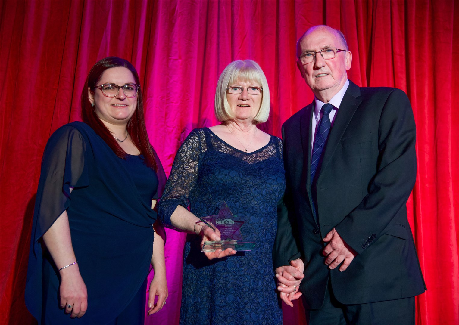 Claire, Anne and Alan Doughty were crowned hero of heroes and carer of the year.