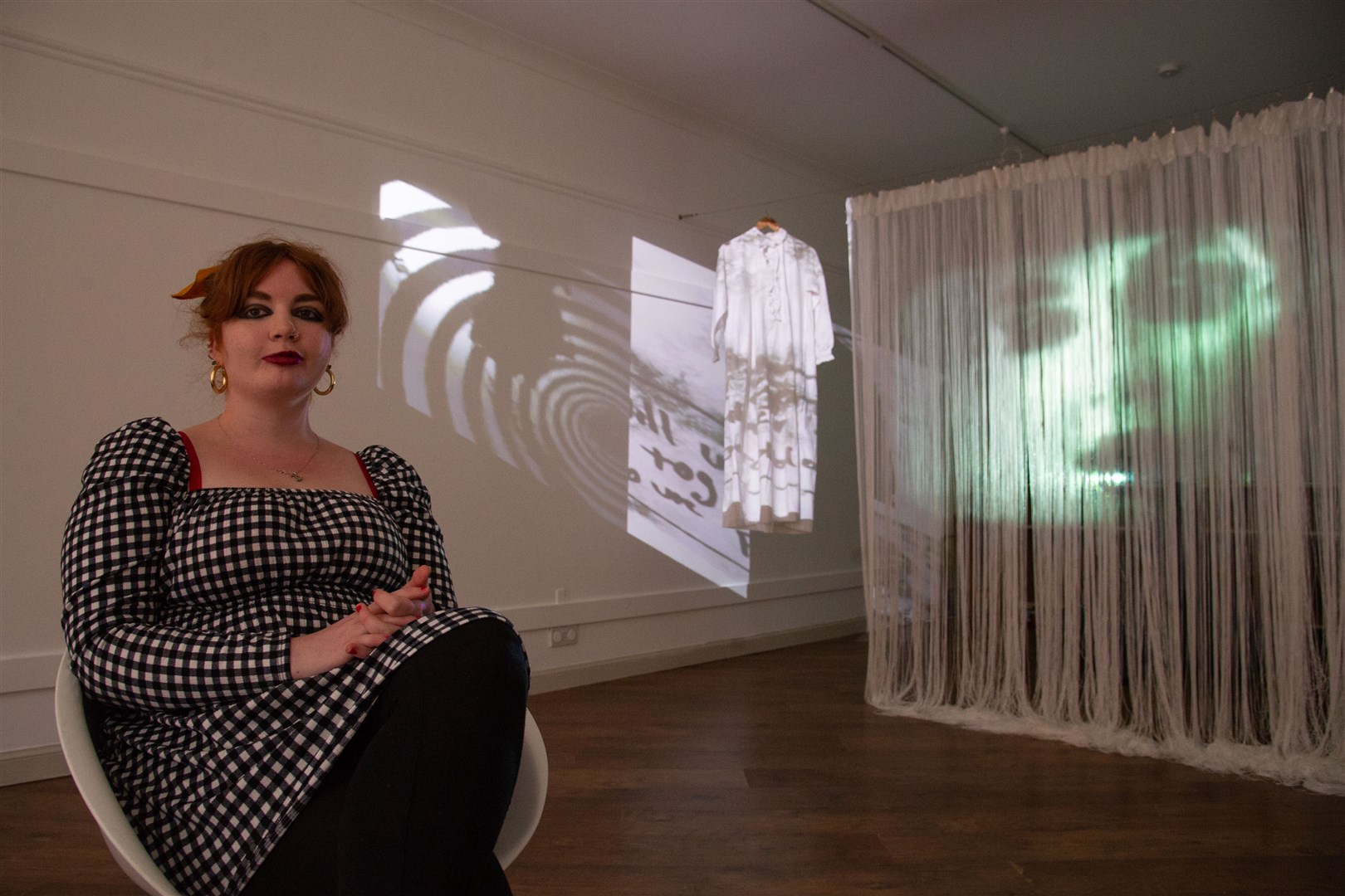 Moray School of Art graduate Corrine Marshall’s 'Lights, Camera… ReAction' exhibition is running at Gallery Pop, a new contemporary art gallery in Forres. Picture: Daniel Forsyth.