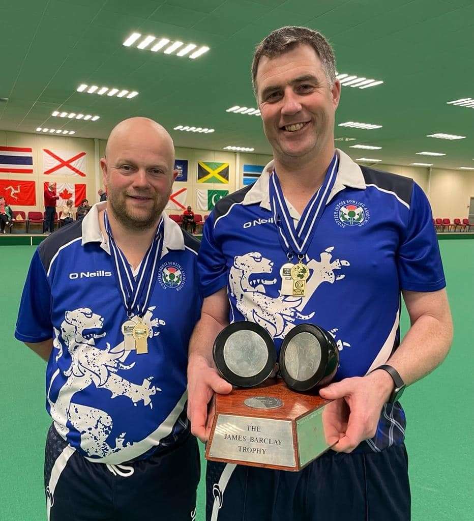 Michael Stepney pictured with runner-up Stewart Anderson. Photo: SIBA Facebook.