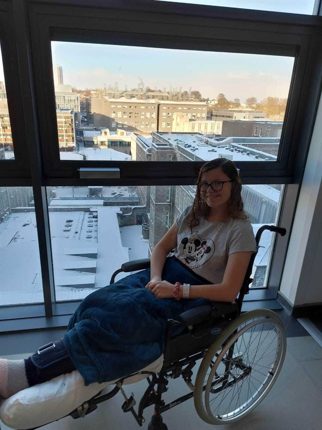 Abbie before having her leg amputated. Picture: Teenage Cancer Trust