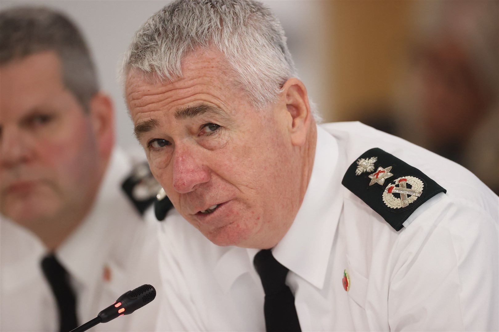 Interim chief constable of the PSNI Jon Boutcher made his comments during a meeting of the Northern Ireland Policing Board (Liam McBurney/PA)