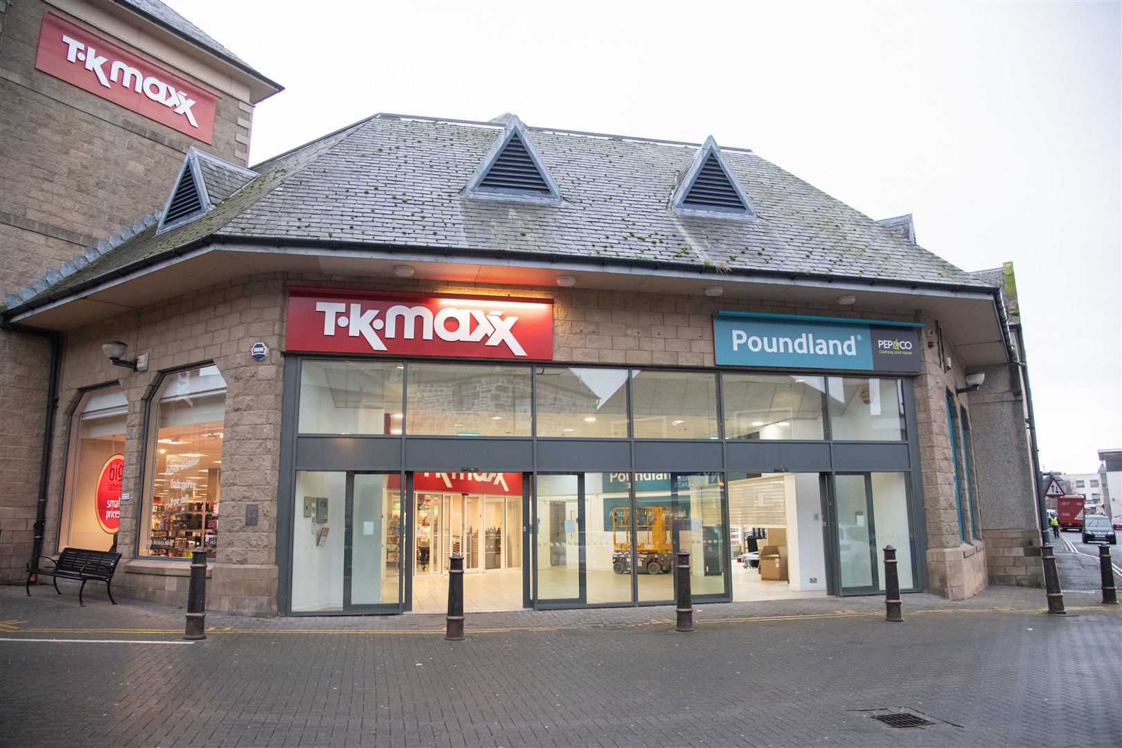 Poundland in Elgin has moved next door to TX Maxx. Picture: Daniel Forsyth