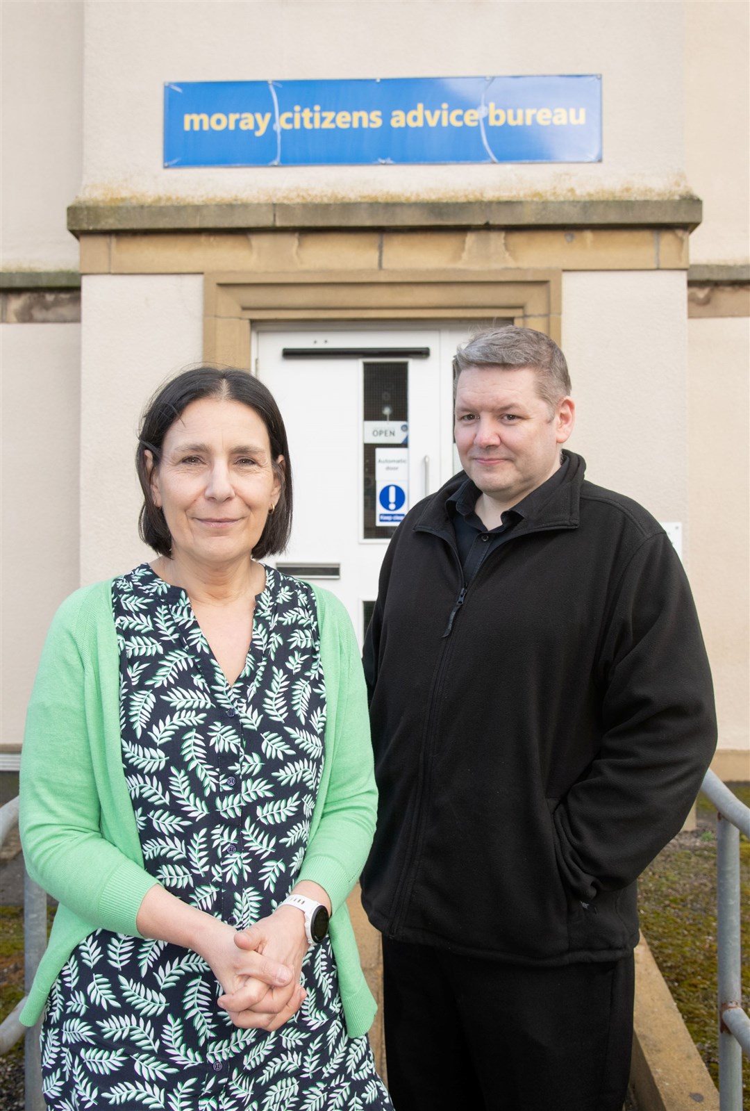 Mary Riley, manager of Moray Citizen's Advice Bureau and Rob Morrison, deputy manager of Moray Citizen's Advice Bureau...Picture: Daniel Forsyth.
