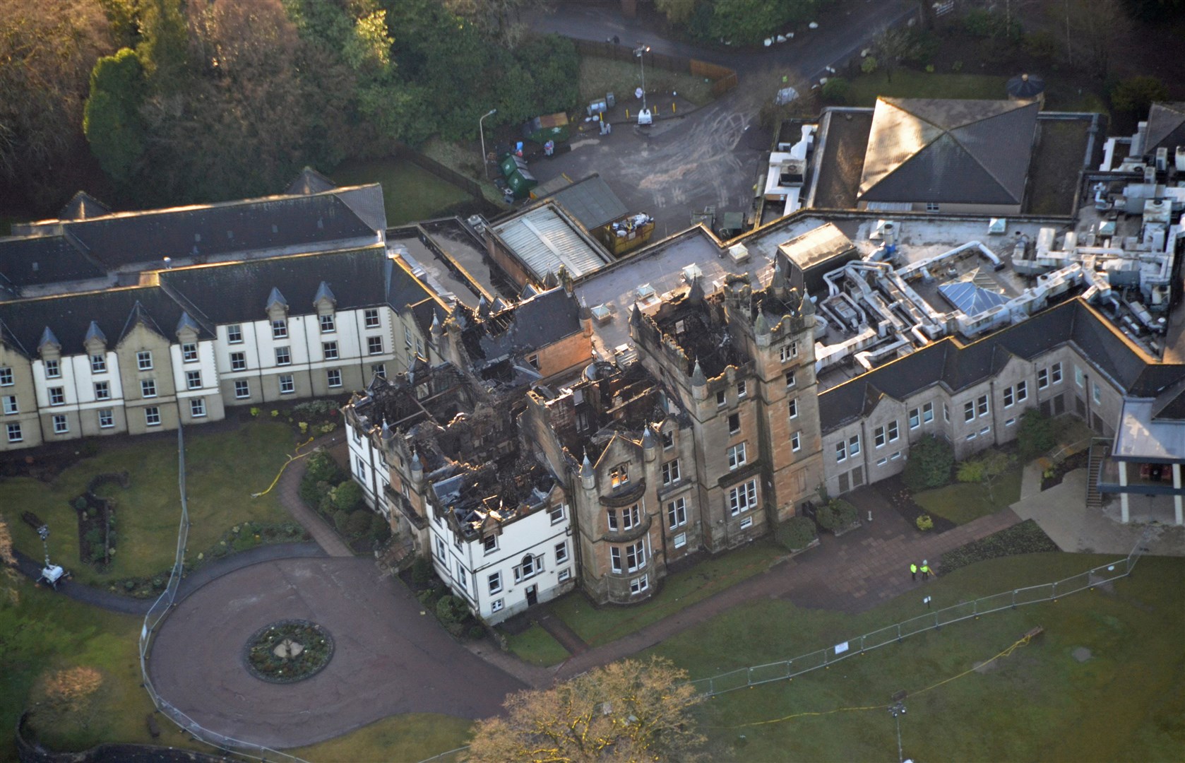 The hotel was badly damaged in the blaze (Crown Office/PA)