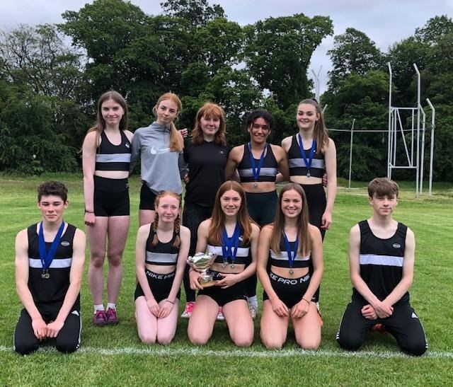 All the Elgin AAC national schools representatives except Eilidh Neillie-Rutherford who wasn't available for this photo.