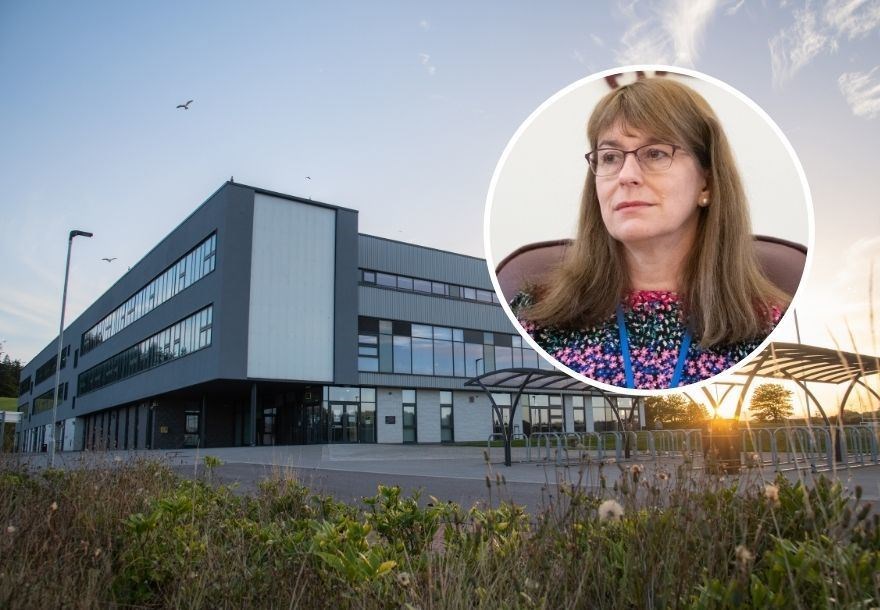 The fund, which generates money through an investment in Elgin High School's private finance deal, handed out no grants in Moray. Inset, Cllr Kathleen Robertson has expressed concern.