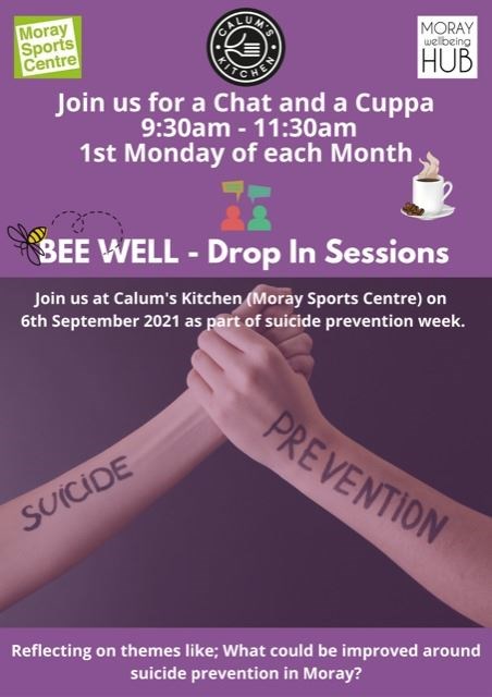 Moray Wellbeing Hub's "Bee Well" monthly drop-in sessions were launched today.