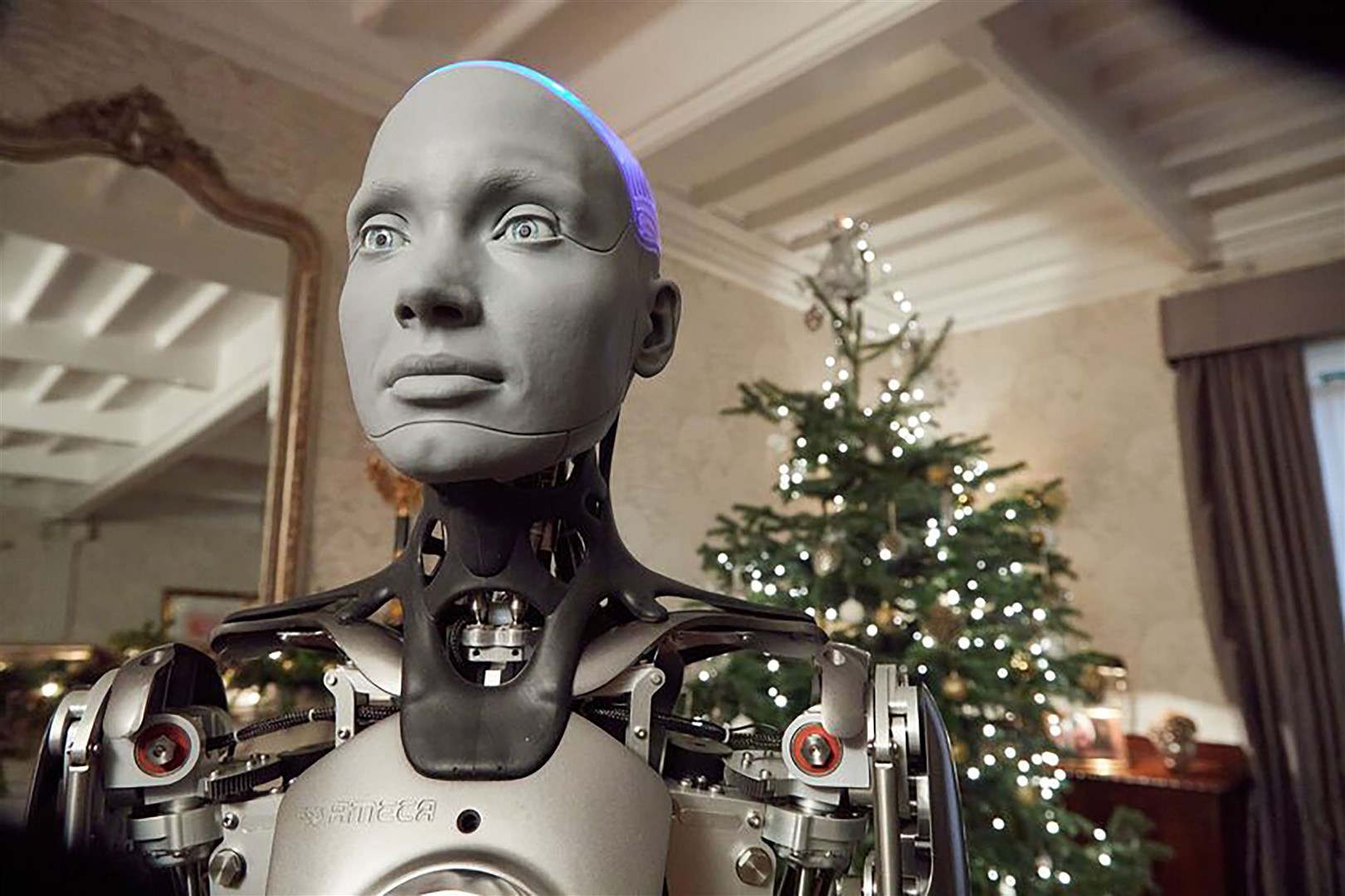 Engineered Arts’ founder Will Jackson says humanoid robots are for human interaction (Richard Ansett/Channel 4/PA)
