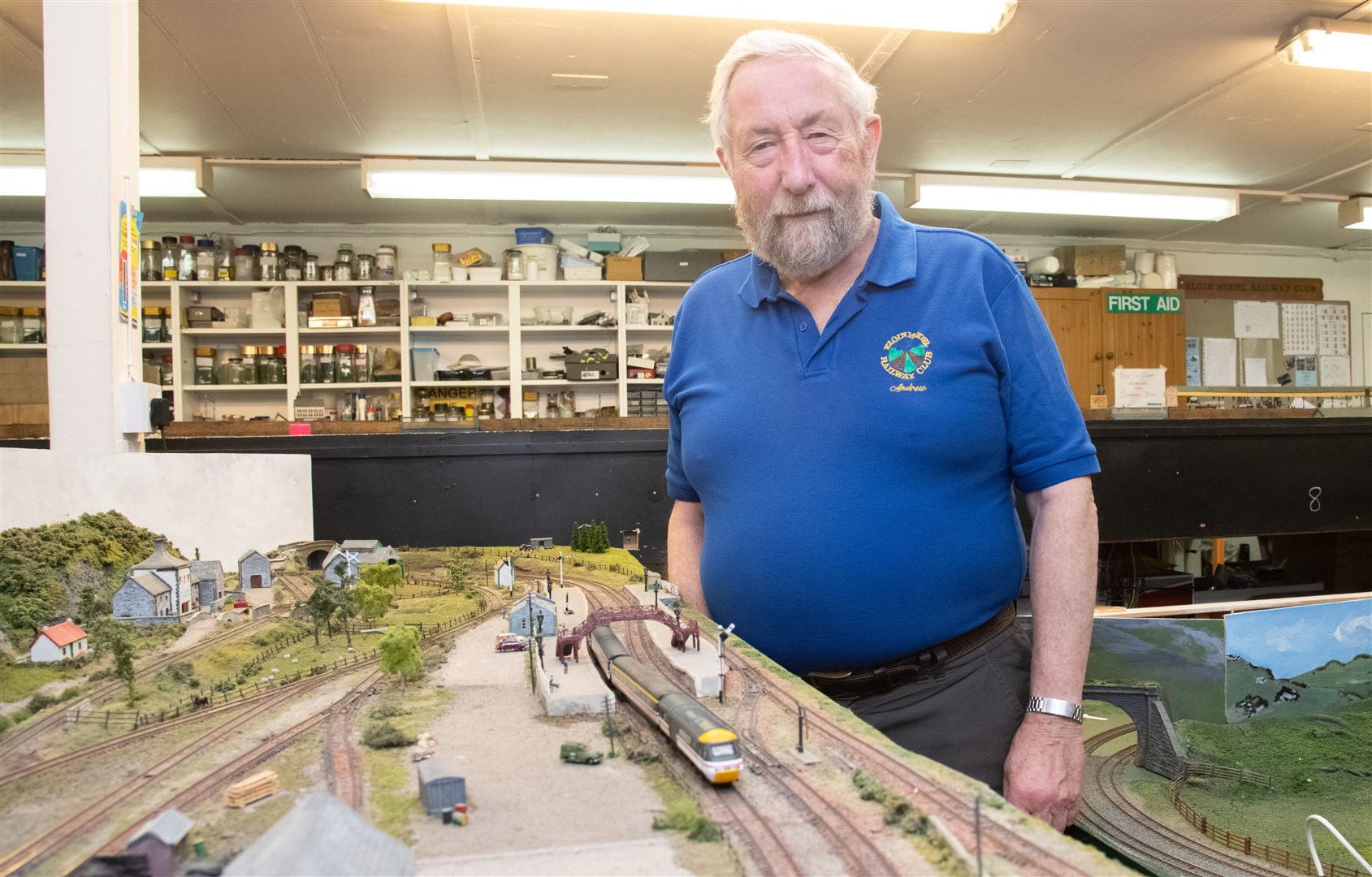 Elgin Model Railway Club's secretary Andrew Allarydce ahead of the fair this weekend...Picture: Sam Johnston..