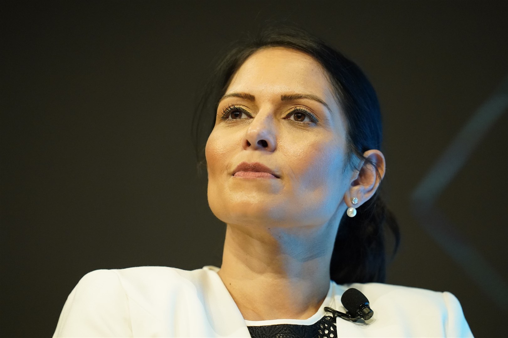 Home Secretary Priti Patel pledged to ‘crack down on the evil people smugglers’ (Danny Lawson/PA)