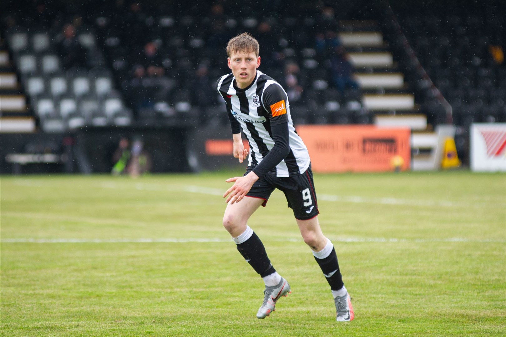 Kane Hester was on target for Elgin City in their 5-0 win at Keith. Picture: Daniel Forsyth