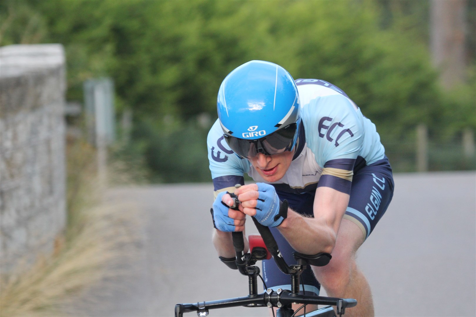 John Murray, the most improved cyclist during the time trial series.