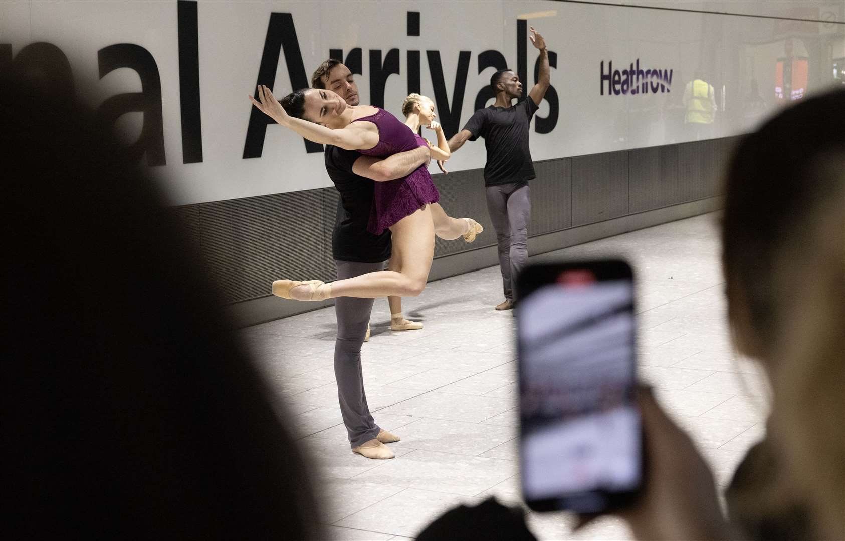 The airport is hosting ballet performances in December (Matt Alexander/PA)