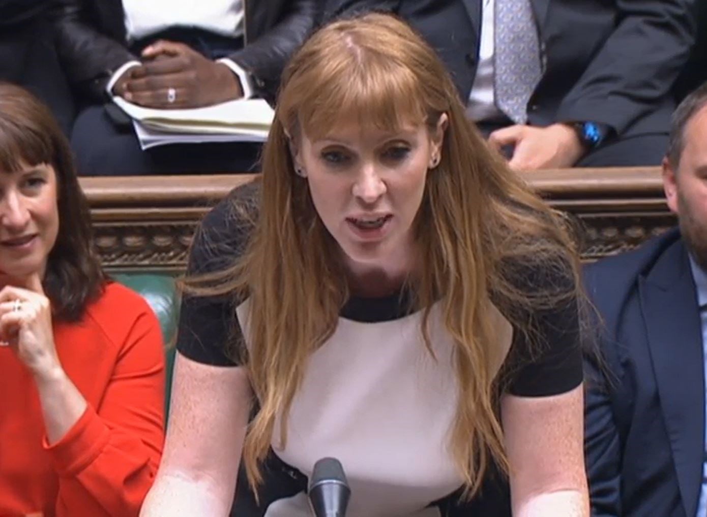 Angela Rayner speaks during Prime Minister’s Questions (House of Commons/PA)