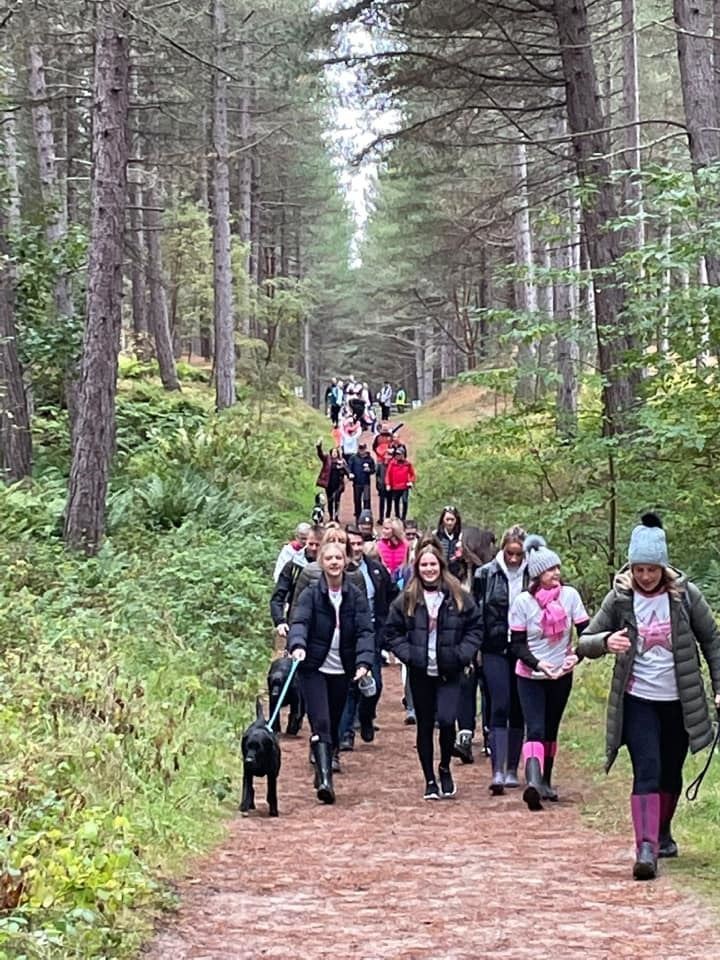 Around 50 people joined Abbie's Sparkle 19th Birthday Walk at Roseisle Forest on Sunday, October 17.